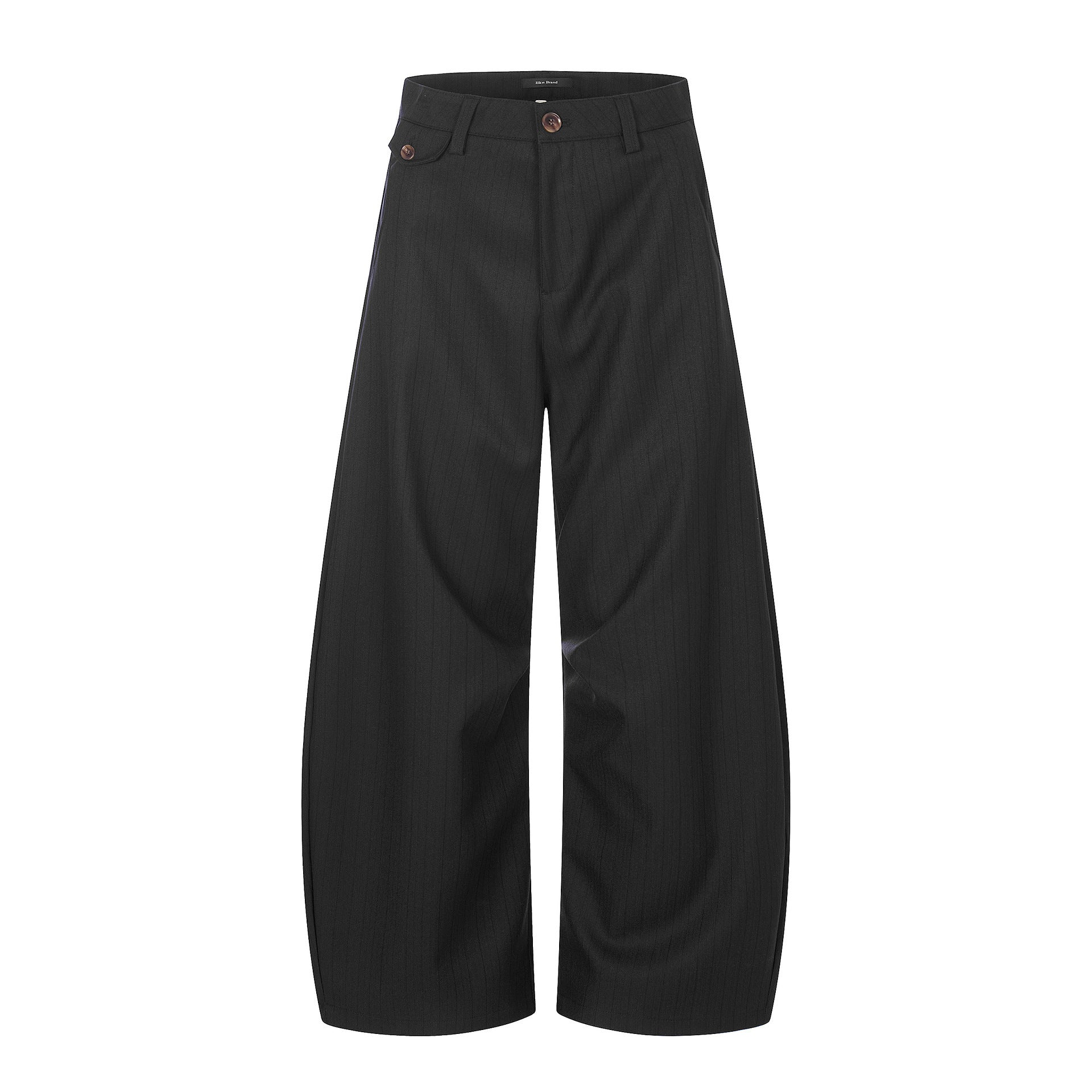 Classic Striped Wide-Leg Trousers