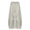Classic Striped Wide-Leg Trousers